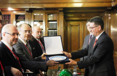 21 February 2019 National Assembly Deputy Speaker Veroljub Arsic in meeting with the delegation of the Interparliamentary Assembly on Orthodoxy